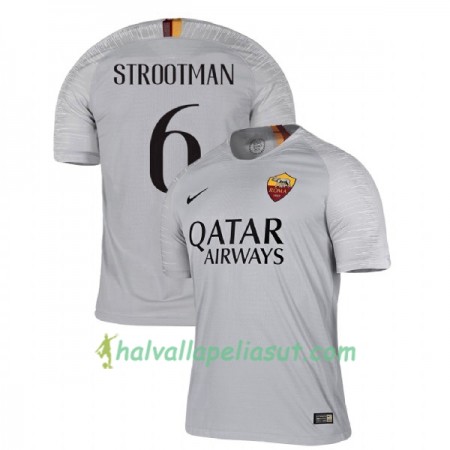 Jalkapallo Pelipaidat AS Roma Strootman 6 Vieraspaita 2018-2019 Lyhythihainen